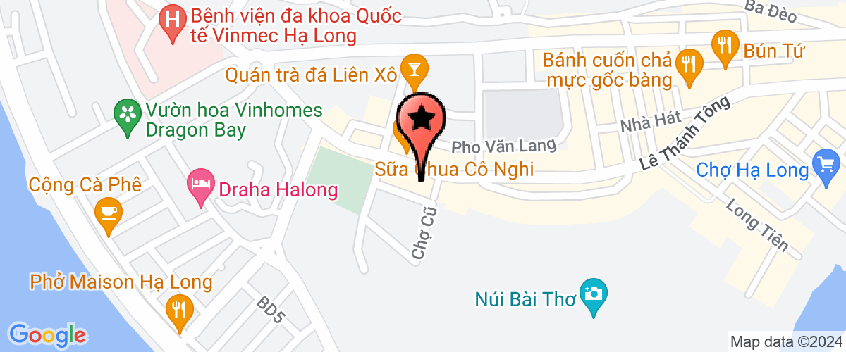 Map go to Thanh uy Ha Long