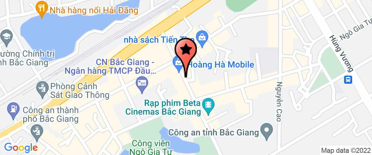 Map go to Ngan hang Nha nuoc VietNam chi nhanh Bac Giang Province