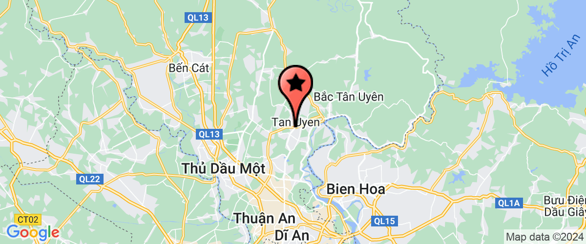 Bản đồ đến Văn Phòng HĐND - UBND Huyện Tân Uyên