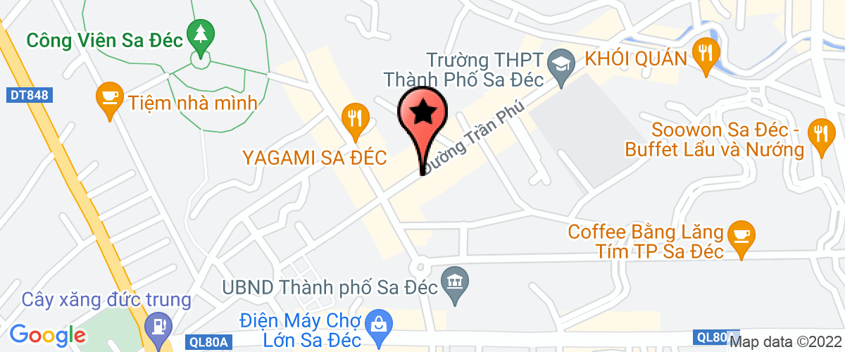 Map go to Tri Huy Sa Dec Company Limited