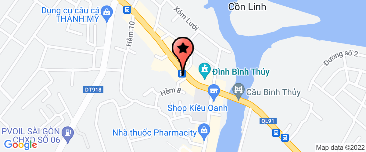 Map go to Phong Quan Binh Thuy Medical
