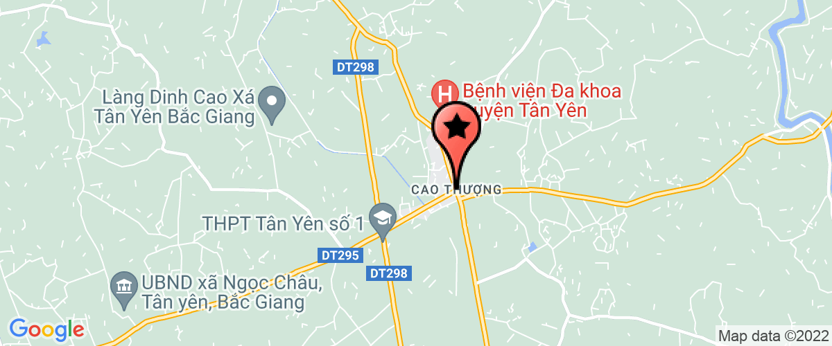 Map go to dan lap Tan Yen High School
