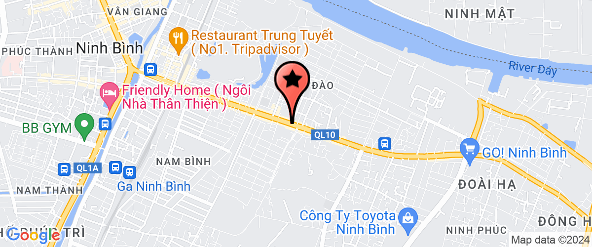Map go to Ninh Binh Automotive Transport Joint Stock Company