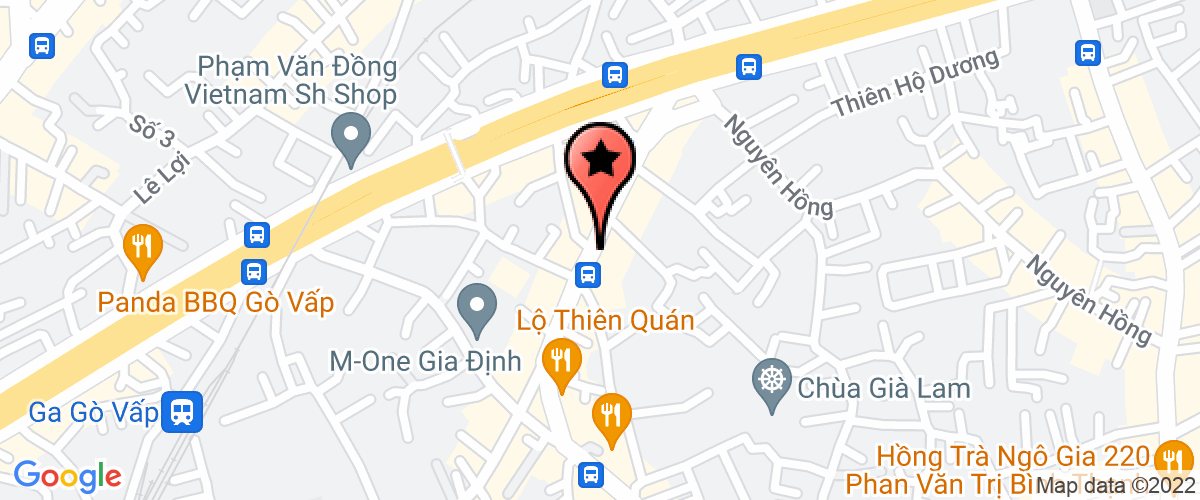 Map go to Ban Boi Thuong - Giai Phong Mat Bang Quan Go Vap