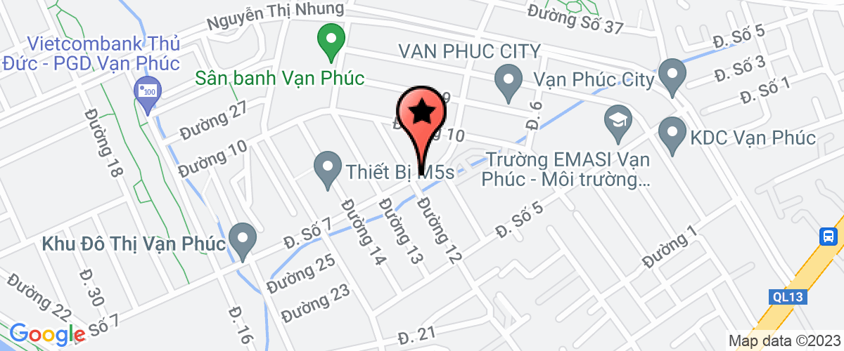 Map go to Hiep Phuoc TM - DV Company Limited