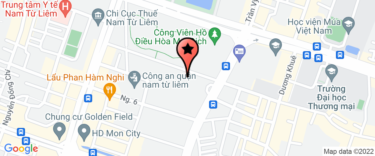 Bản đồ đến Công Ty TNHH Dạy Nghề Nhất Hương