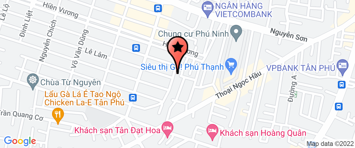 Map go to Thanh Vi Service Trading Company Limited