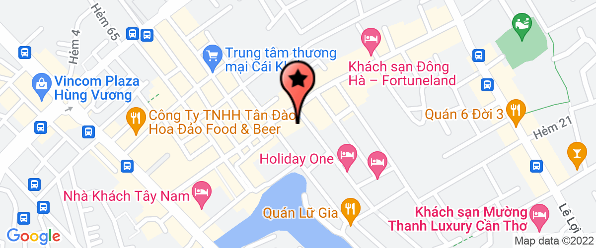 Map go to Mien Tay Food Import Export Company Limited