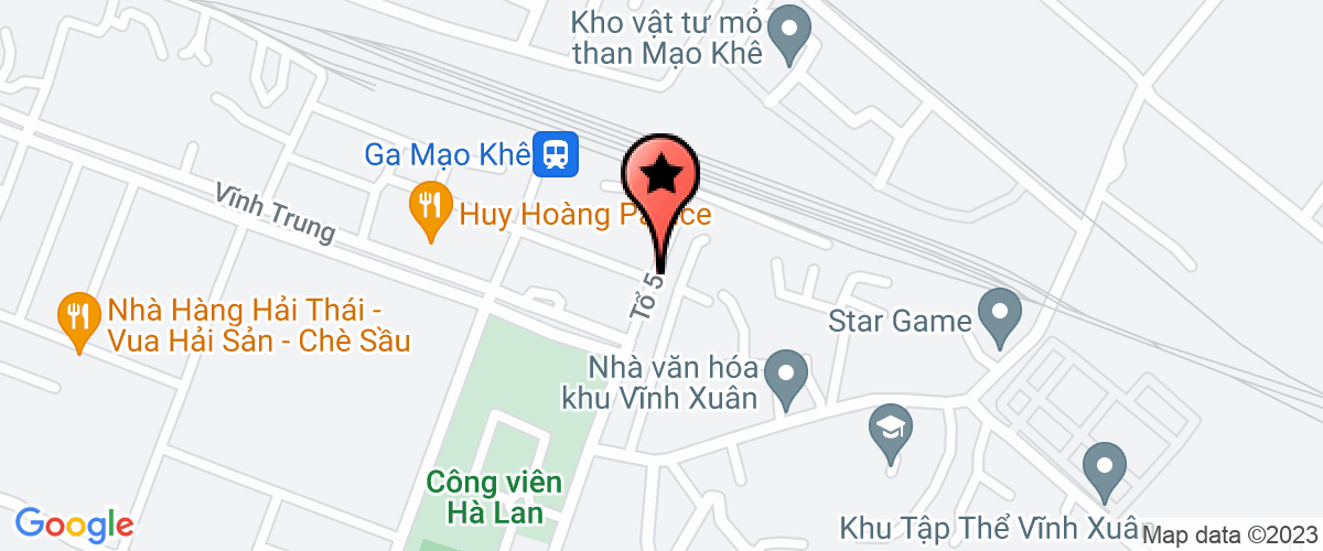 Map go to co phan thuong mai va cong nghiep Dai Thanh Company