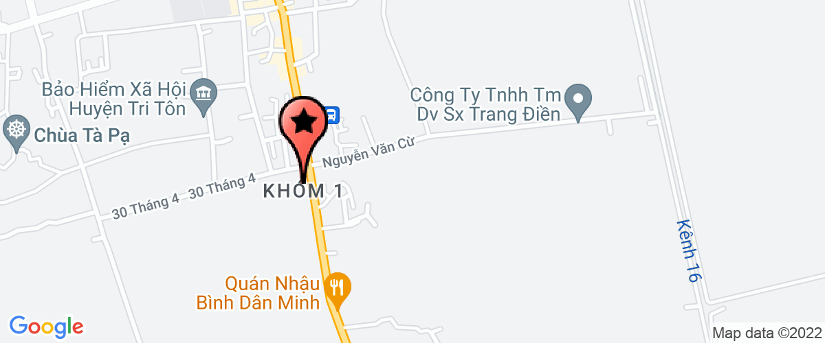Map go to Ngoc Thien Thanh Company Limited