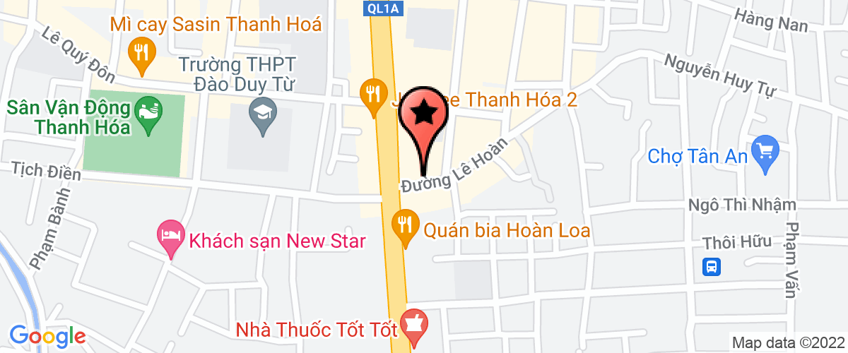 Bản đồ đến Công Ty TNHH DV Thương Mại Tổng Hợp Lê Dung