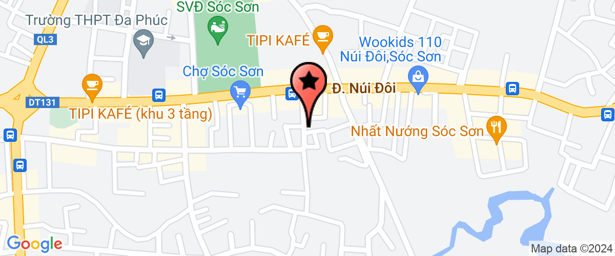 Map go to dich vu Dai Dai Nam Company Limited