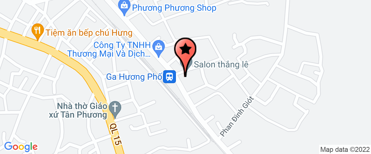 Map go to Huong Son Private Enterprise