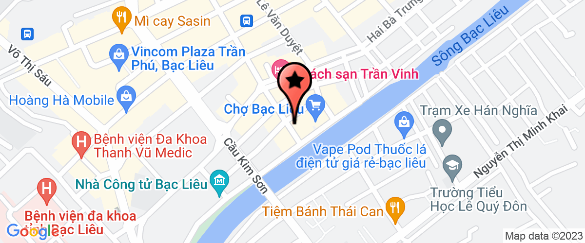Map go to My Thu Bac Lieu Service Trading Company Limited