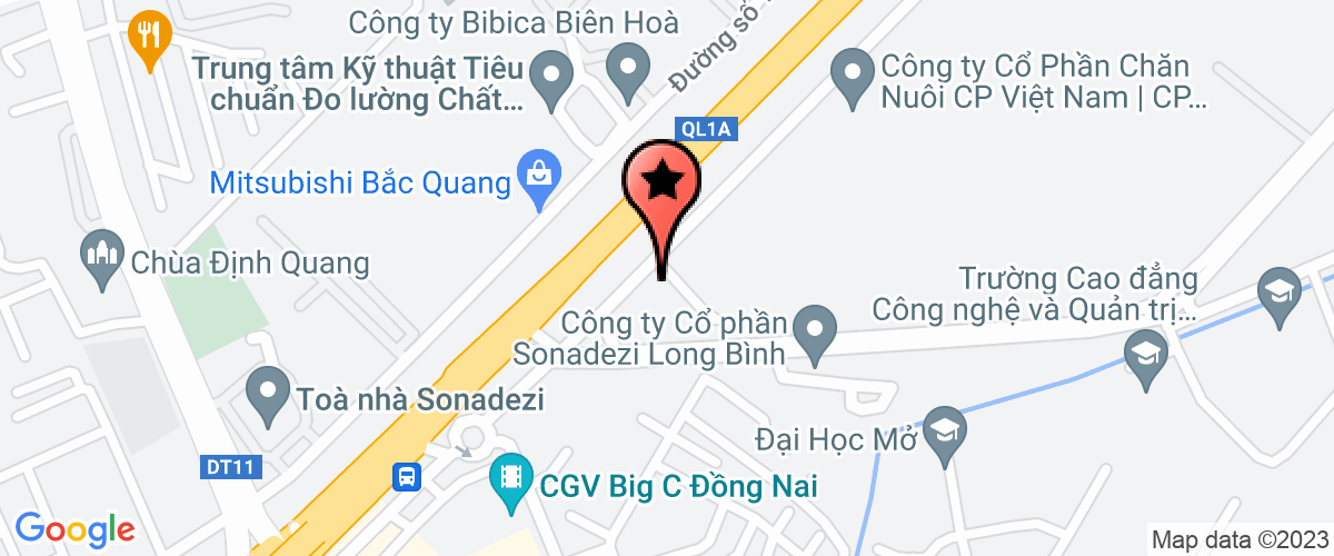 Bản đồ đến Công Ty Cổ Phần Ôtô Hyundai Nam Việt