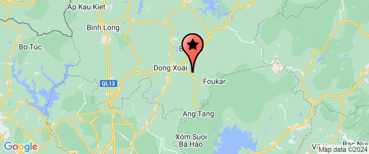 Map go to Khu Bac Dong Phu Industry Joint Stock Company