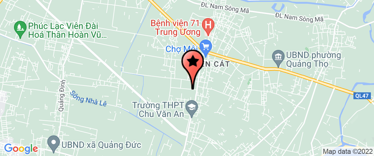 Map go to UBND Xa Quang Cat