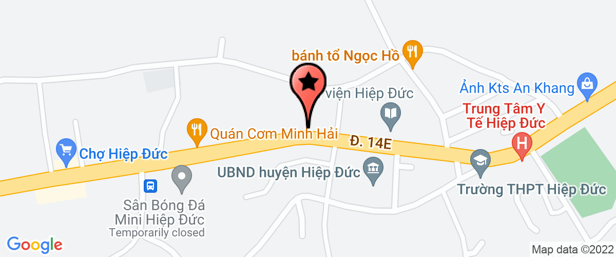 Map go to Toa an nhan dan Hiep Duc District