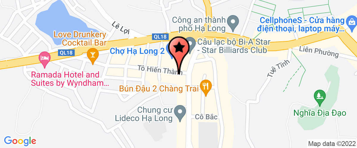 Map go to Ha Long Group - Branch of Ha Long Import Export And Construction Joint Stock Company