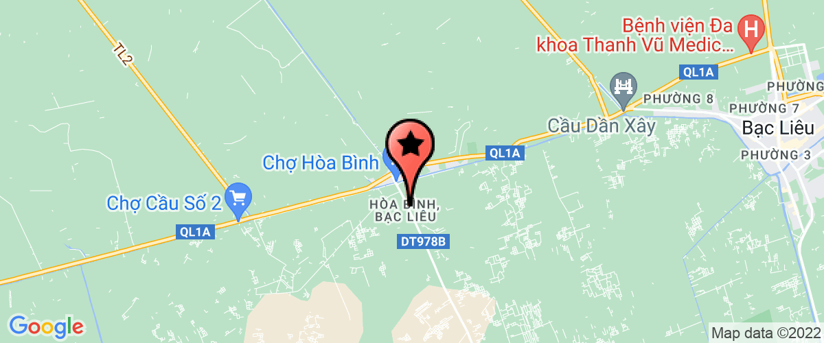 Map go to Hoa Phat Bac Lieu Company Limited