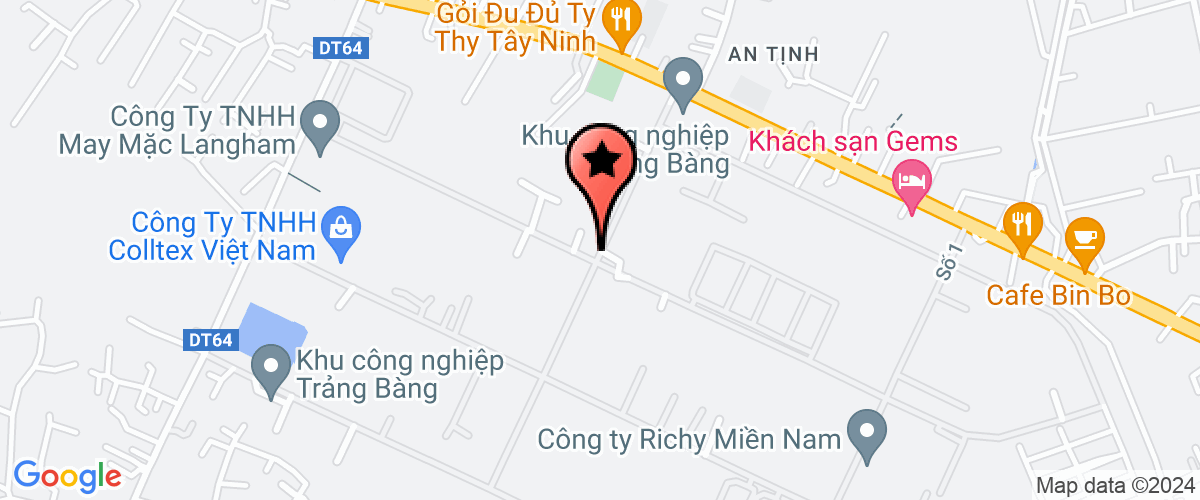 Map go to Khu Tay Ninh Industry Infrastructure Development Joint Stock Company