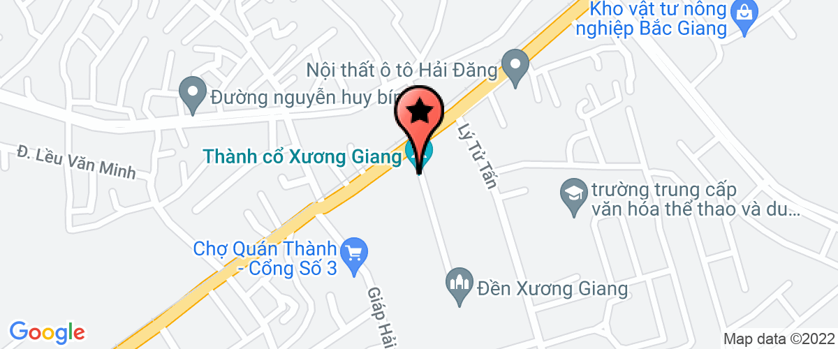 Map go to Truong Trung cap Van hoA va Du lich Bac Giang Province Sport