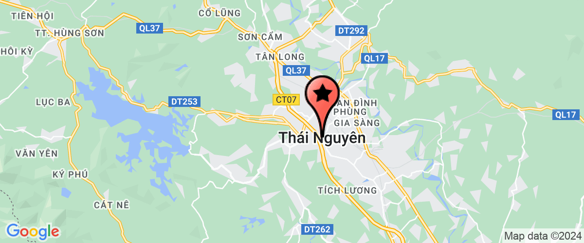 Map go to Golf Thai Nguyen Joint Stock Company