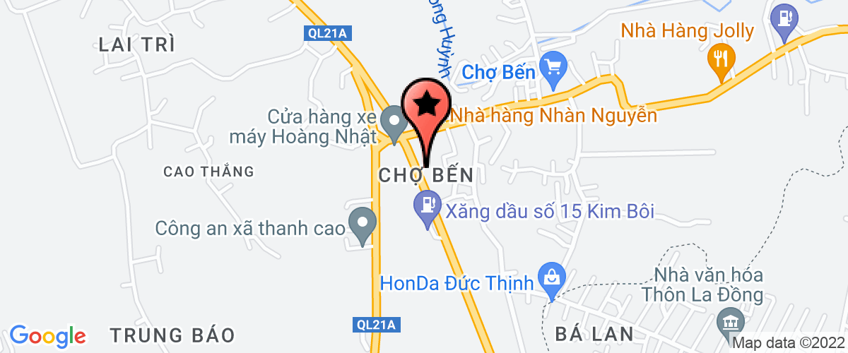 Bản đồ đến Trường Mầm non xã Cao Thắng
