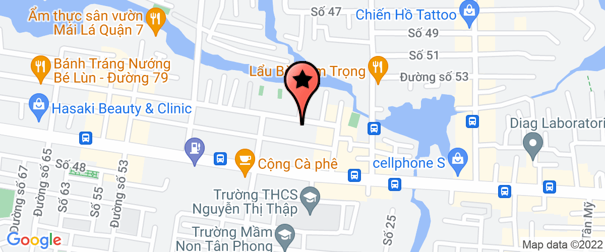 Map go to Khanh Vy Laundry Company Limited