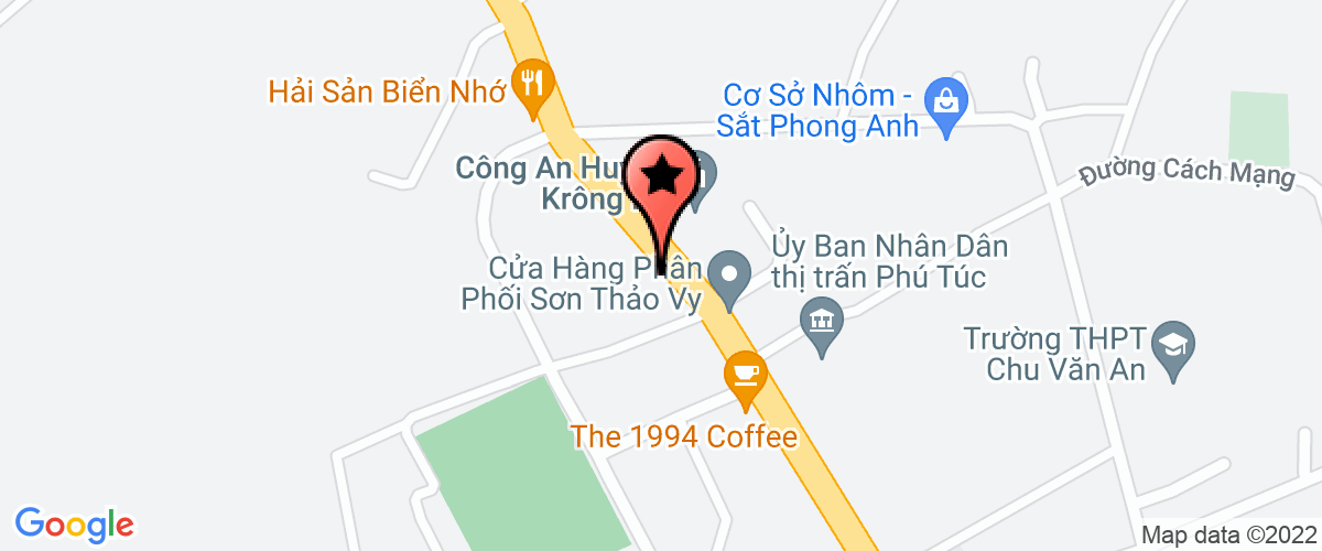 Map go to Chi nhanh cong ty Nhan Tin tai Gia Lai Limited