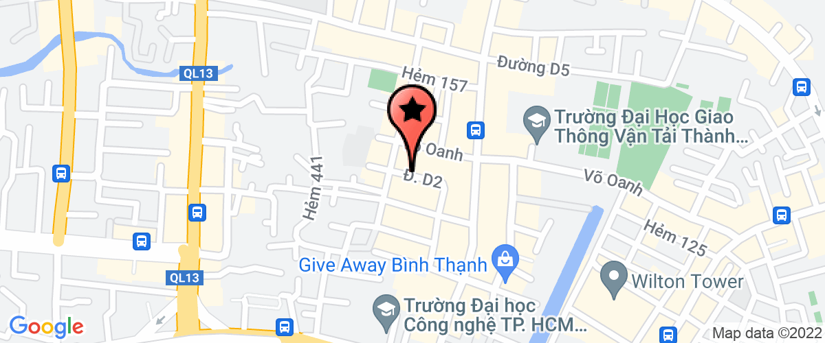 Map go to Dia Oc Thien Phu Investment Joint Stock Company