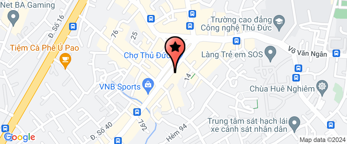 Map go to Cong Chung Dong Thanh Pho Office