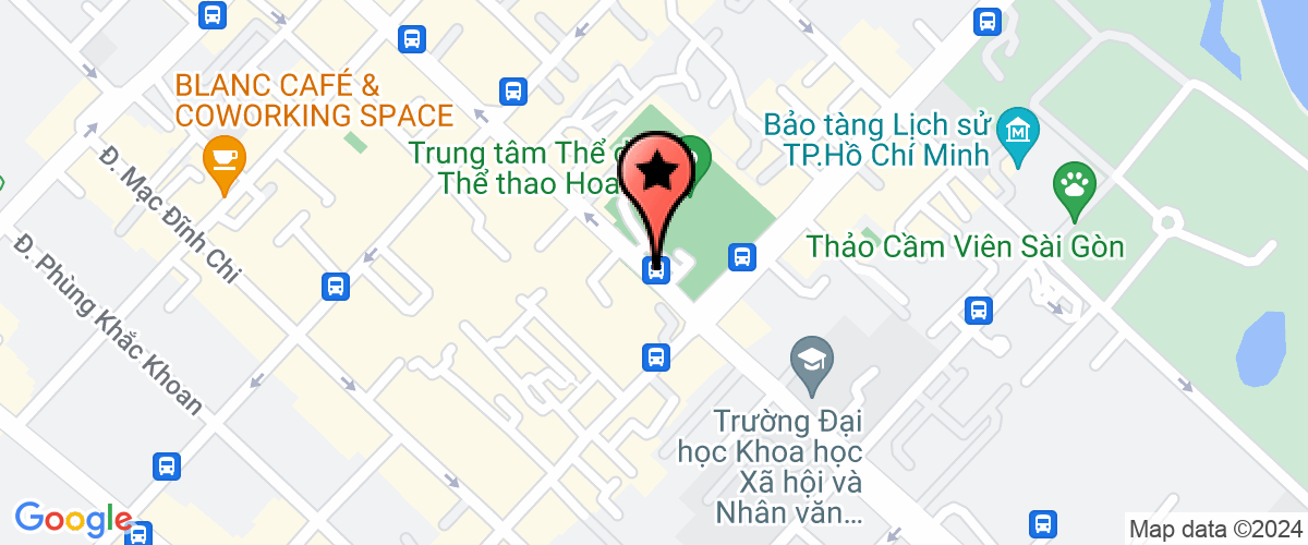 Map go to Hoa Lu Sports Center