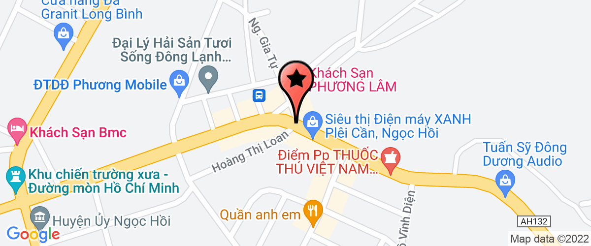 Map go to Ngoc Tien Kon Tum Construction Trading Company Limited