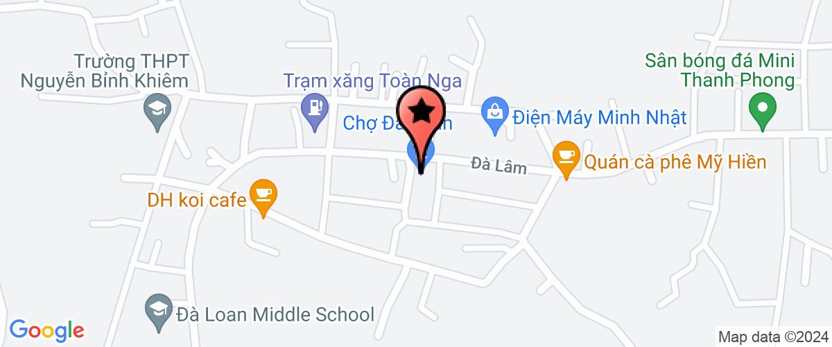 Bản đồ đến Hợp tác xã Chợ Đà Loan