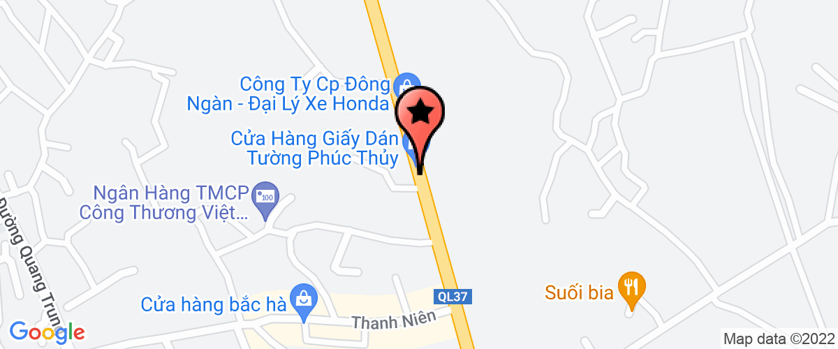 Map go to Song Cau Travel and Service Company Limited