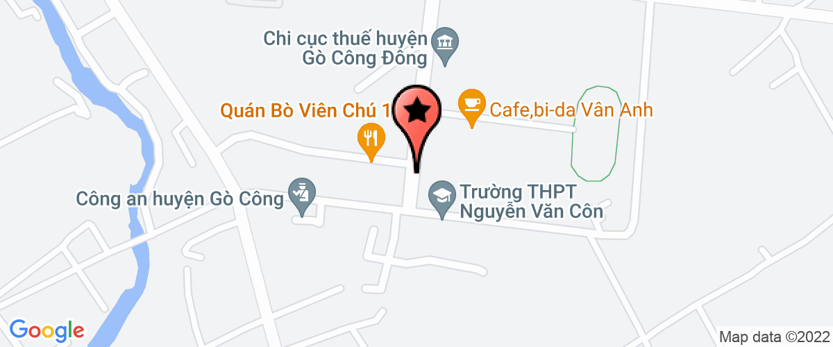 Map go to Toa an Nhan Dan Go Cong Dong District