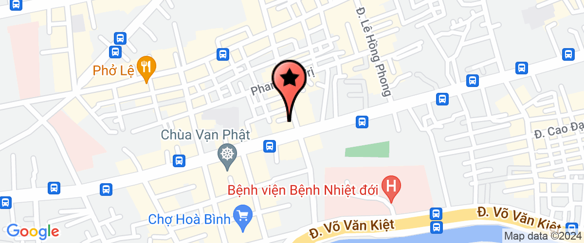 Map go to Quan an Ngan Trinh Private Enterprise