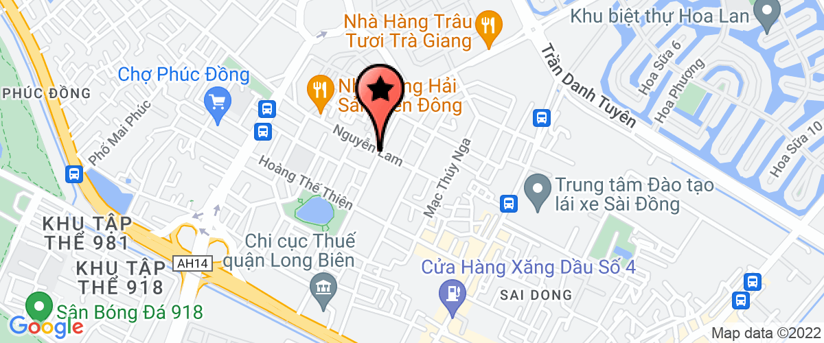Map go to Ha Phu Investment and Construction Joint Stock Company