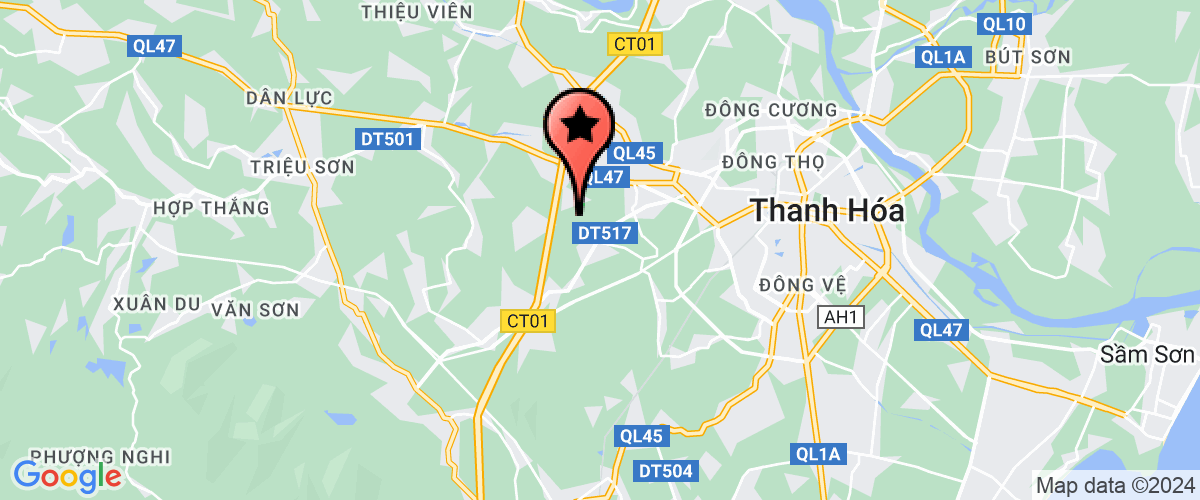 Map go to Hoang Hung Trading Services And Construction Company Limited
