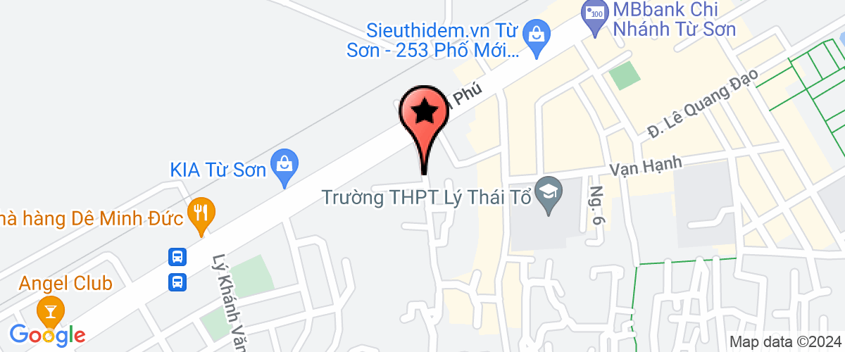 Map go to Bang Dinh Hoa Thanh Ts Company Limited