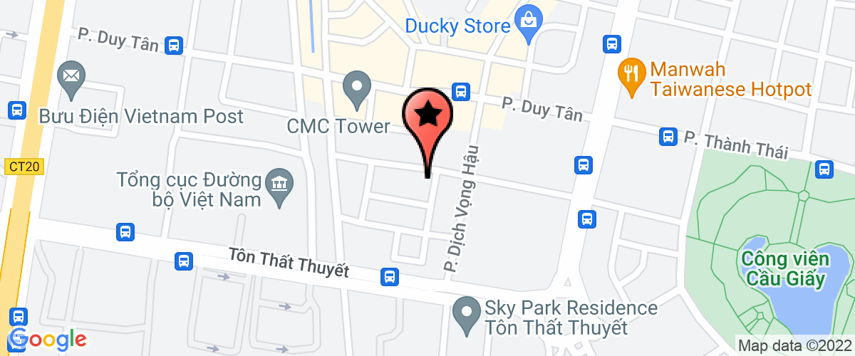 Map go to Hai Au Trading Business and Construction Company Limited