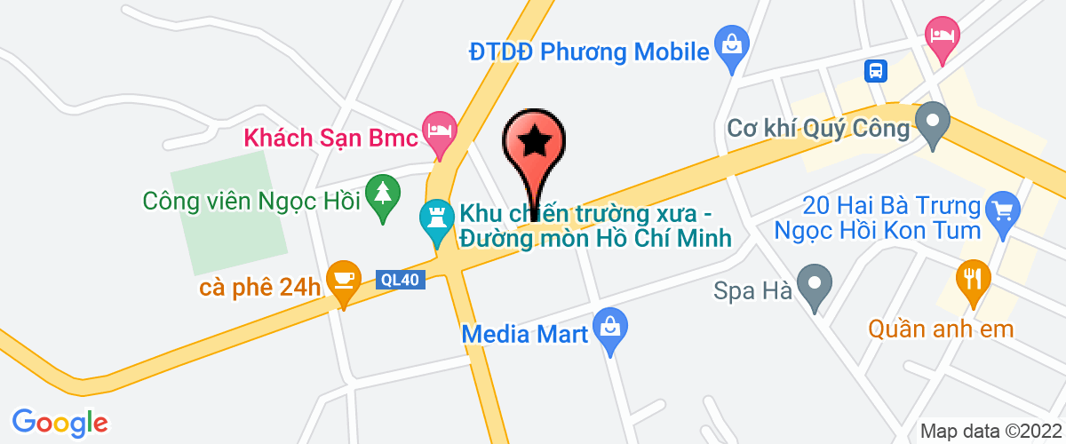 Map go to Anh Khoi Kon Tum Company Limited