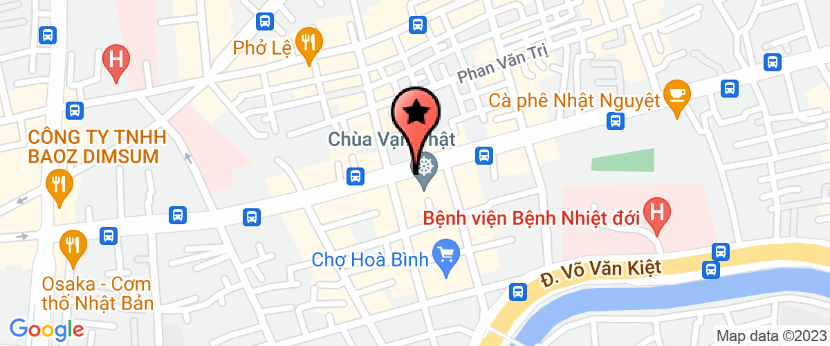 Map go to Xinh Xinh Trading Production Company Limited