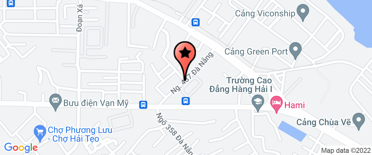 Map go to Branch of May Bac Giang in Hai Phong Joint Stock Company