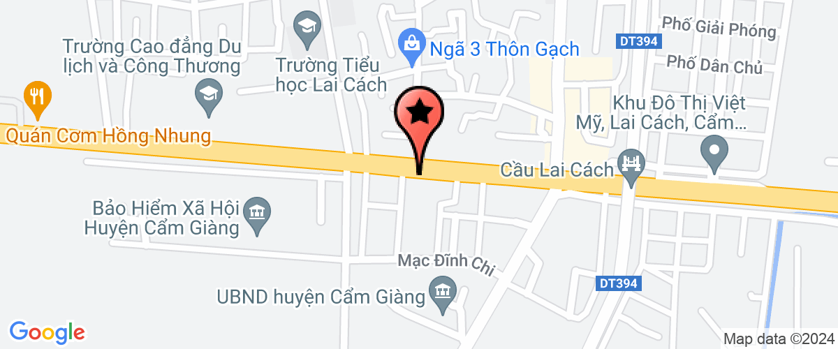Map go to Dinh Duong Dai Nam Joint Stock Company