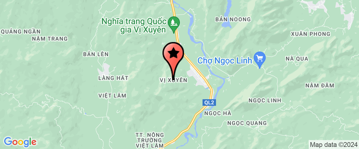 Map go to UBND Thi tran Viet lam - Vi xuyen