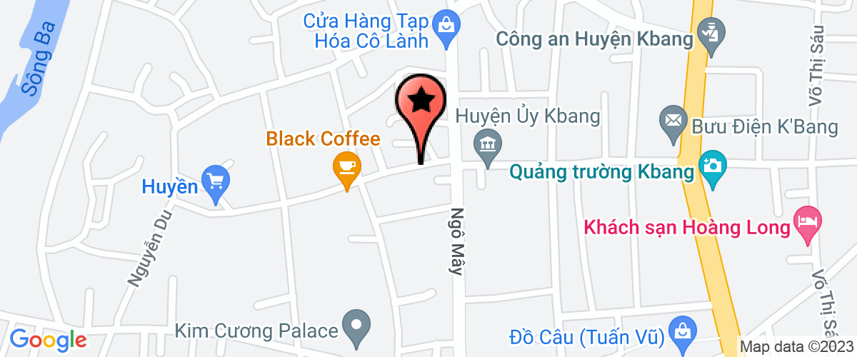 Map go to Van phong uy Kbang District