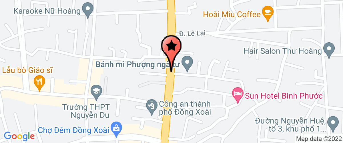 Map go to Dai Truyen thanh thi xa Dong Xoai