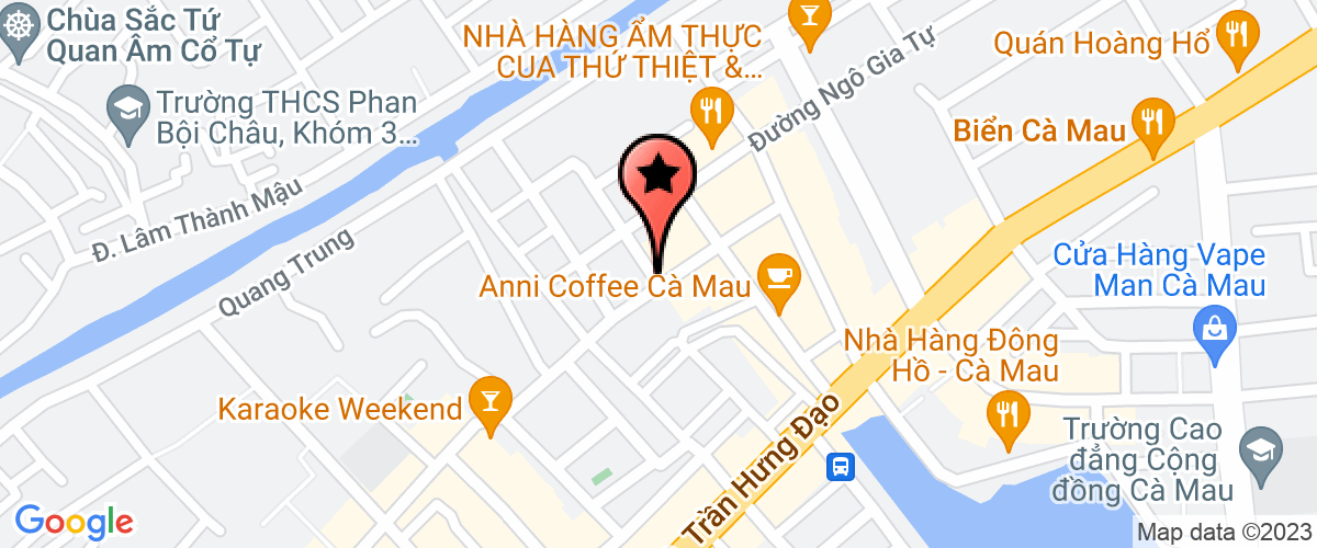 Map go to Ca Mau Investment Development Joint Stock Company